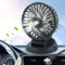 KUWUNG Car Fan, 5V 12V 24V Portable Personal Desktop Mini Cooling Micro with Cable USB Powered Plugs into Cigarette Lighter, 3 Speeds Quiet Small Table Fan for Car Truck SUV RV Boat