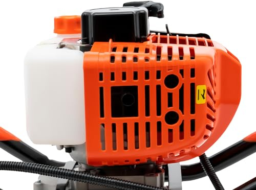 2-Takt Erdlochbohrer 52cc Benzin Motor Post Hole Digger für Saubere Bohrungen, Erdbohrer Erdbohrgerät Pfahlbohrer Motorerdbohrer Post Hole Digger Motor