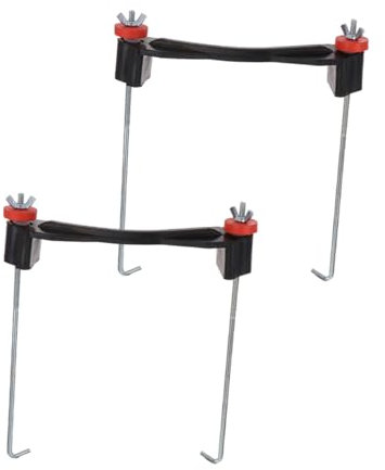 Alipis 2sets Sturdy Rubber Battery Holder Auto Battery Clamp Bracket for Secure Mounting