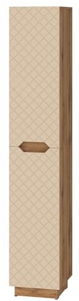 Vicco Badschrank Lotta, Cashmere, 33 x 186 cm | mit 2 Türen, zur Aufbewahrung von Badaccessoires und Pflegeprodukten