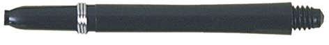 Roleo 10 Sets (30 Stück) Dartshaft Dart Shaft 48 mm schwarz Nylon mit Federring