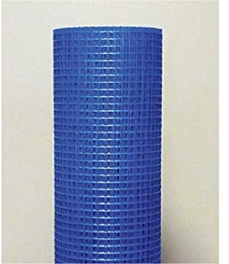 FIBRA VIDRIO REVOCO AZUL MORTERO 10X10 MM 1X50 M