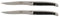 Forge De Laguiole Tafelmesser Ebenholz INOX 2er Set