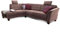 Cavadore Ecksofa Trond mit Ottomane links / Federkern-Sofa im Landhausstil mit 2 Kopfstützen und Vorziehsitz mit Bettkasten / 260 x 89 x 214 / Webstoffbraun