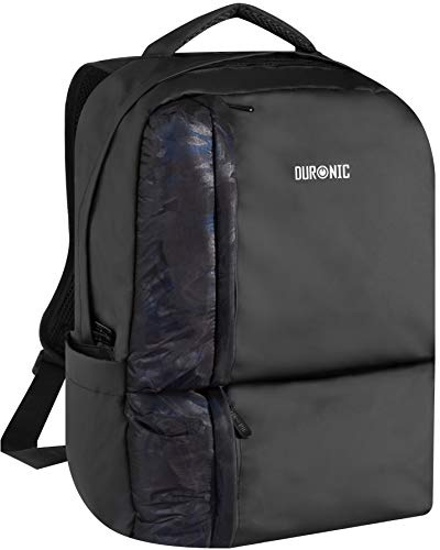 Duronic LB24 Rucksack Laptoptasche für Notebooks bis 15 Zoll | Wasserabweisender Schulrucksack mit Zubehörfach | Schutzhülle für Laptop Netbook Akten | Universal Notebooktasche | Business Reisen
