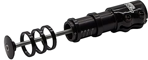 P4B | Ahead - Adapter für 1 1/8 Ahead-Vorbauten in Schwarz/Glanz | Safety-Level 4 | Inkl. 5 Spacer | Ergotec Ahead 3 Vorbau-Adapter für Fahrrad und E-Bike