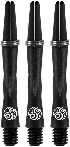 Shot Dart Shafts TAO Carbon Shaft Dartschäfte mit Federring