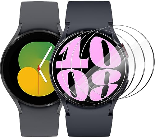 CAVN Glas Kompatibel mit Samsung Galaxy Watch 7/6/5/4/FE 40mm Schutzfolie [4-Stück], Wasserdichtes Schutz Displayschutzfolie Anti-Kratzen Displayschutz für Galaxy Watch 4/5/ 6/7/FE (40mm)