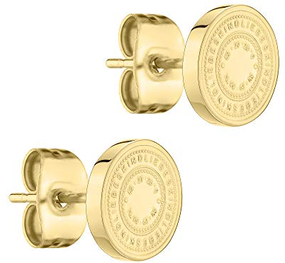 Liebeskind Berlin Münz-Ohrstecker LJ-0774-E-08 IP Gold