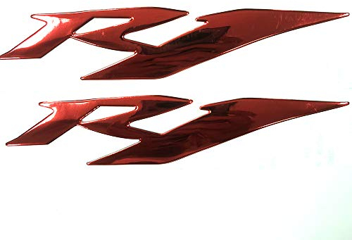 Red 3D Logo Emblem Aufkleber Polish Gloss Raise Up kompatibel mit Yamaha YZF R1