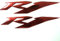 Red 3D Logo Emblem Aufkleber Polish Gloss Raise Up kompatibel mit Yamaha YZF R1