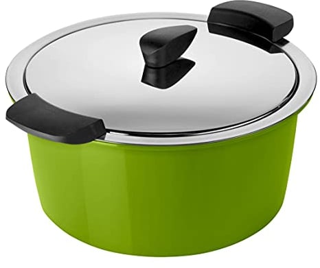 KUHN RIKON Hotpan - Olla con tapa (3 L, 22 cm, apta para inducción, acero inoxidable)