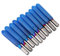 10 pièces 40° en acier au tungstène plaqué bleu insert pointu à fond plat/couteau à découper CNC 3.175 (40°) ensemble de couteaux à graver sur bois