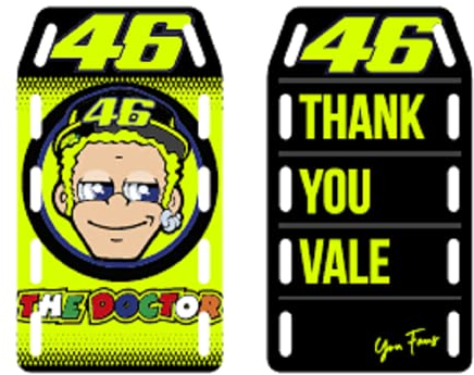 Valentino Rossi Aufkleber Thank You Vale,Unisex,One Size,Multi