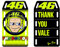 Valentino Rossi Aufkleber Thank You Vale,Unisex,One Size,Multi