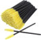 ZMA Pack of 50 Eyelash Brush - Disposable Mascara Wands With flexible head - Spoolies for lashes and Eyebrow, Bendable Makeup Applicator Brush For Flawless look (Yellow)