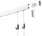 15 Meter (10 x 1,5m) SOFT-RAIL® Bilderschienen Set COMFORT (S), Silber-matt eloxiert, versch. Längen und Farben