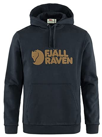 Fjällräven Herren Logo Hoodie M Sweatshirt, Dunkelblau, S EU