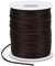 LEREATI Satin Cord 1.5mm x 100m Nylon Cord Bracelet Thread, Rattail Silk Beading Thread Jewellery String for Making Bracelet, Necklace, Chinese Knot, DIY Crafts (Coffee)