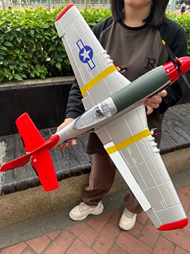 Super Large 75CM photorealistic Fighter, Vintage Fighter, brushless Motor, RTF to Hand, 2.4G Remote Control Stunt Aircraft, Large Aircraft Model Toy