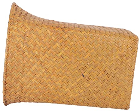 Operitacx Cesto de Basura, Cesto de Basura de Mimbre, Cesto de Basura Tejido a Mano, Cesto de Basura para Dormitorio, Baño