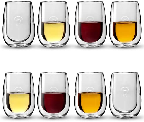 Ozeri Moderna Artisan Series Lot de 8 verres à vin et boissons isothermes à double paroi