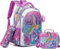 HTgroce Sirenas Mochila Niña, Mochila Niña Escuela Primaria Kindergarten Mochilas Escolares Infantiles Lleva una lonchera y un Estuche para lápices Mochila Escolar