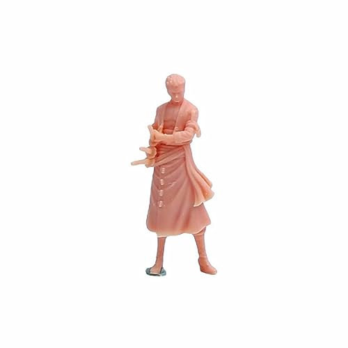 ZEDACAKAI Figurine de samouraï japonais en résine 1/43 - Kit de garage miniature à colorier - N°1