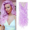 Elailite Clip in Extensions, Lila - Haarverlängerung Haarteil Gewellt günstig, 8 Tressen Hair Extensions Clip, 60cm 140g für Voller Kopf