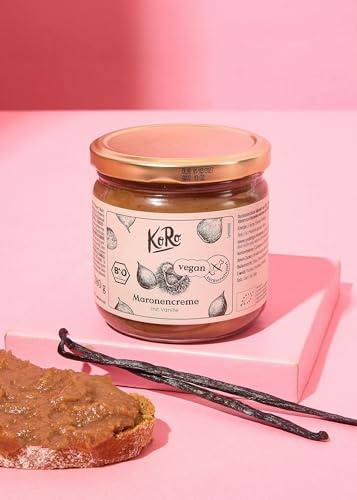 KoRo - Crème de marrons bio 380 g - Cà base de châtaignes - Qualité 100% bio - Teneur réduite en sucre*