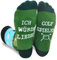 Zemolo Lustige Socken Geschenk für Männer ICH WÜRDE LIEBER GOLF SPIELEN Socken Witzige Weihnachten Ideen Geschenke Vatertag Männertag für Herren 43-46
