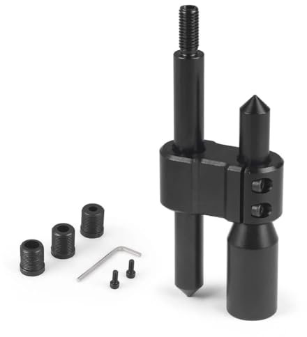 Pojedehy M10x1.5 Aluminum Car H Type Shift Knob Extension Adjustable Extender Gear Shifter with Three Adapters Replacement Parts Accessories