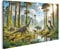 islandburner Bild auf Leinwand Farbenprächtige Dinosaurier in einer üppigen prähistorischen Landschaft Bilder Wandbilder Poster