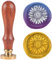 DELORIGIN Sonnenblume 25mm Wachssiegelstempel Retro Siegelstempel Abnehmbarer Messingkopf Siegelstempel Mit Holzgriff Siegelwachs Für Umschlag Grußkarte Brief Hochzeitseinladung Geschenkverpackung