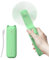 LETSCOL Handheld Mini Fan, 3 in 1 Hand Held Cooling Device, Portable and Personal with Power Bank & Flashlight, Foldable for Travel, Desk, Makeup (Light Green)