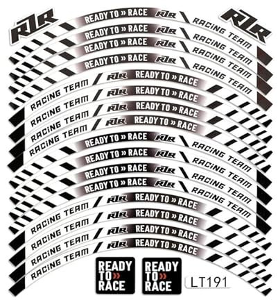 Für KTM Duke 125 200 250 390 690 790 890 990 1290 RC 125 390 Rad Reifen Aufkleber Reflektierende 17 Felgenband Aufkleber(Farbe:1A)