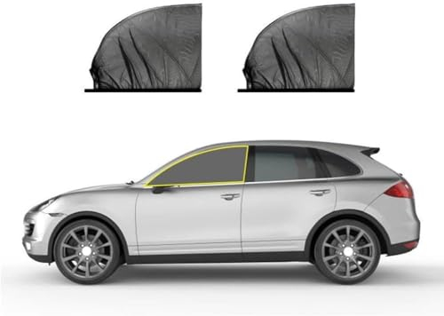 junjfawi Auto Seitenscheibe Sonnenschutz für Opel Corsa-C Corsa-D Corsa-E Corsa-F, Seitenscheiben UV-Schutz Autofenster Netz Atmungsaktiv Sonnenschutz Zubehör,A Front
