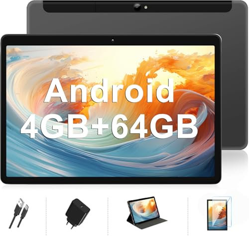 MEBERRY Tablet 10 Pulgadas WI-FI+Cellular 4GB RAM + 64GB ROM(TF 128GB) Android Tablet, Dual SIM | 8000mAh | Certificación GMS | 5MP+8MP | 1280 * 800 | Bluetooth | GPS, Tablet - Gris