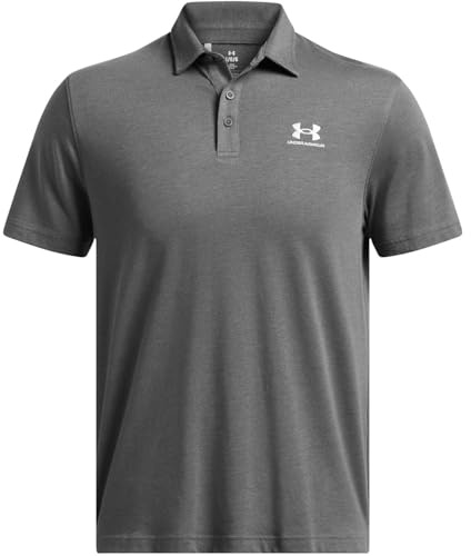 Under Armour UA Icon Polo-BLK | Weiches und bequemes Jersey-Strickmaterial. Polokragen mit Knopfleiste. Seitliche Schlitze am Saum.