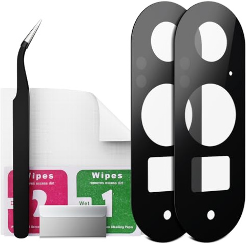Eonpam 2 Pack Kamera Linse Glas für Google Pixel 9 Pro XL | Kameraglas Original Qualität Rückseite Kamera Linse Glas Ersatz HD Kameraschutz Camera Glass Reparatur Set.