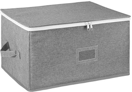 Boîte de rangement pour verres à vin, conteneur pour verres à vin, rangement pour verres à vin, facile à régler, anti-poussière, 43 cm, pour la cuisine, les fêtes, les voyages, le camping