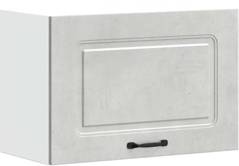 vidaXL Küchen-Hängeschrank Kalmar Betongrau Holzwerkstoff, Wandschrank Küche, Wandschrank, Oberschrank, Küchenschrank, Hängeschrank, Oberschrank Küche