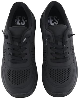 escoolers Deportivo Nobuck CORDÓN Elastico WALKON Mujer - 38, Negro