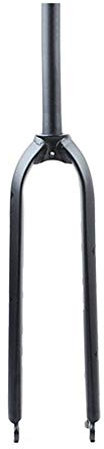 ERSINIAN Fourche Rigide de vélo 26 27,5 29 700C Fourches à Suspension Avant de vélo Noir Alliage d'aluminium léger - 730g
