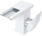 L-home Waschtisch Armatur, Wasserfall LED Wasserhahn, Farbtemperatur Wasserfall Waschtischarmatur, Bad Waschbecken Einhandmischer mit Einlassrohr 60cm, Weiß