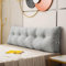 OHMG Rückenkissen, Lesekissen für Bett und Sofa, 160cm-Komfortables Wandkissen Bett, Bietet Optimalen Supportive Rückenkissen Bett, Bettkissen Rückenlehne mit Praktischen Seitentaschen ﻿