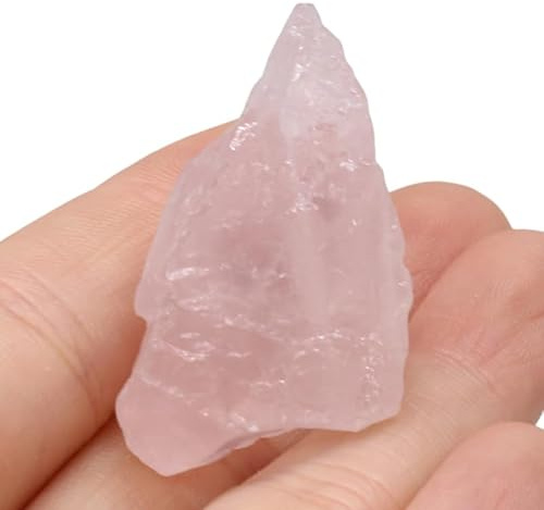 1 pierre naturelle en aventurine verte en quartz minéral pour décoration de la maison, spécimen de pierre pour aquarium, quartz rose, 20–30 mm – 2 pièces