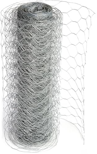 Actiasgear Galvanised Chicken Wire Mesh Fencing – Poultry Netting for Rabbit Runs, Pet Enclosures & Garden Protection – 25m or 50m Roll (900mm Width 50m Length)