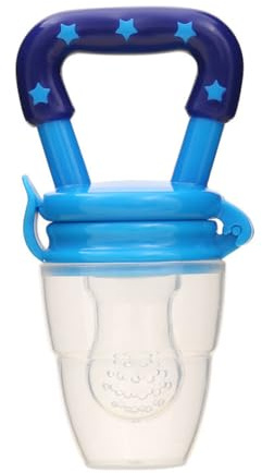 KIXZSAZ Pratique pour les voyages, tétine pour bébé, aliments frais, supplément de légumes, sûr et Non toxique, Durable, confortable, facile à installer, Bleu, S
