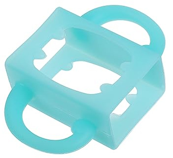 FUNOMOCYA Weicher Babyflaschengriff Breiter Trinkflaschenhalter Rutschfest Ergonomisch für Kleine Hände Frei Stabiler Flaschenhalter Zubehör für Babybrei und Beikost